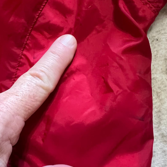 Nike Red and Black Full Zip Front Windbreaker Jacket Size M - Picture 8 of 10
